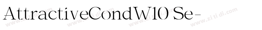 AttractiveCondW10 Se字体转换